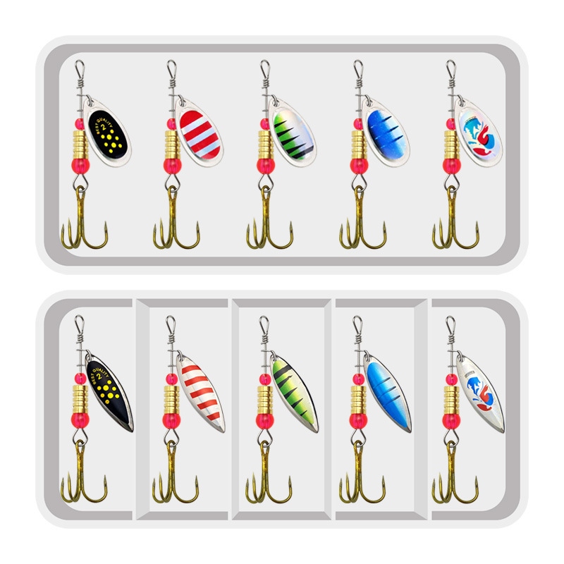 Fishing Lure Spinnerbait - Fishing Lure Spinner Rotation Spoons 10