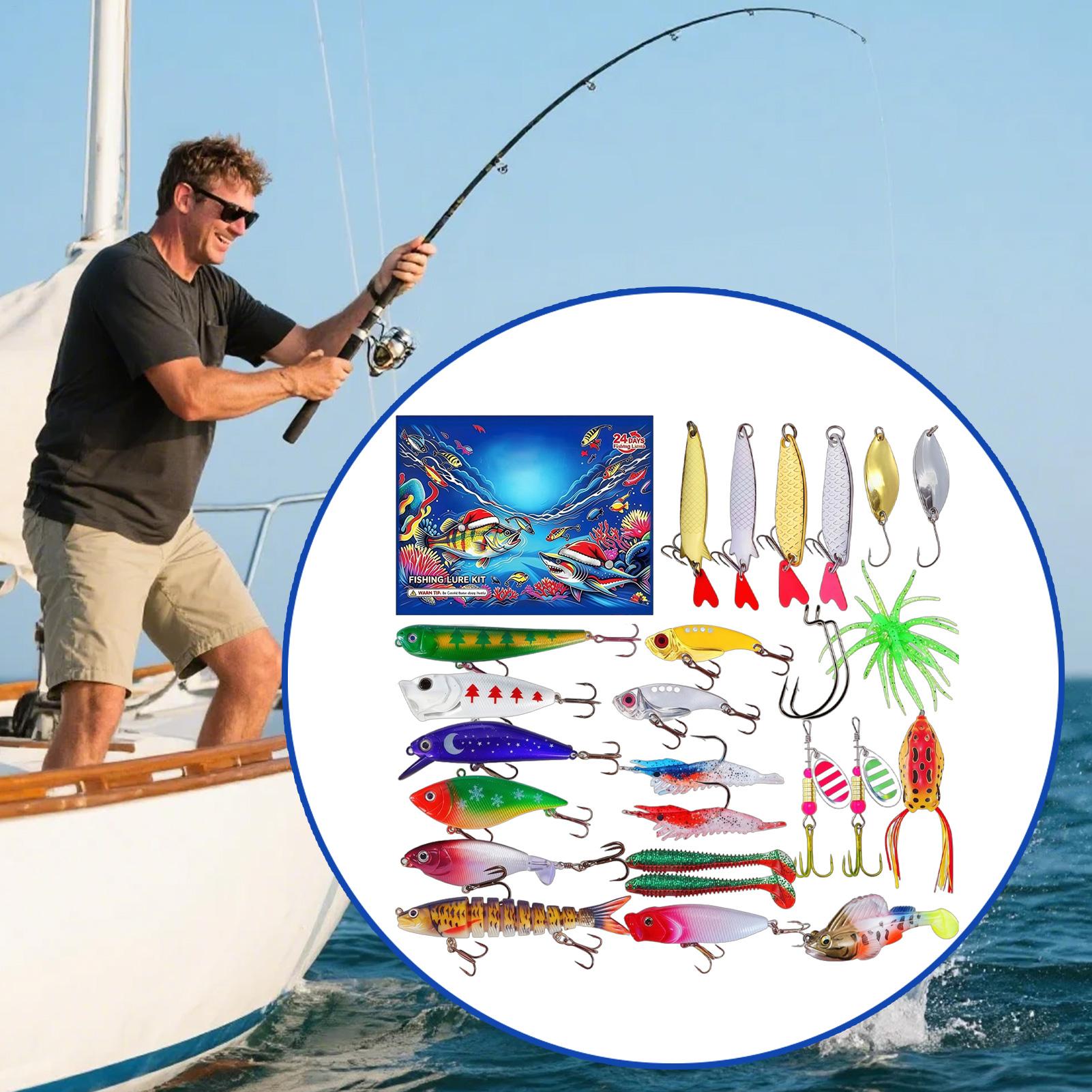 Fishing Lure Kit - 2026 Christmas Countdown Calendar 24 Days