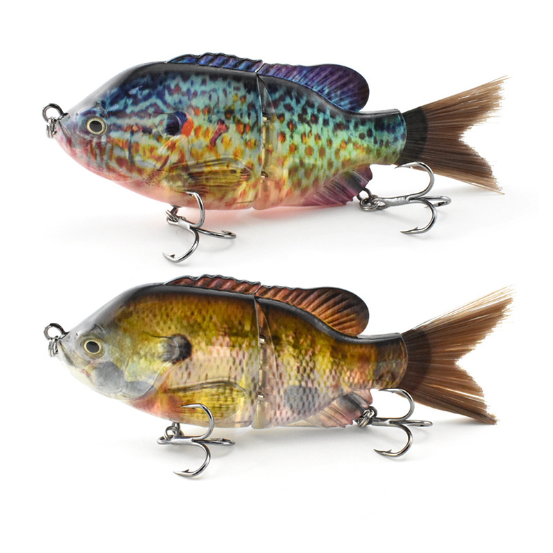 Fishing Lure Popper - 13Cm/33G Bionic Two-Section Hairy Tail Plastic