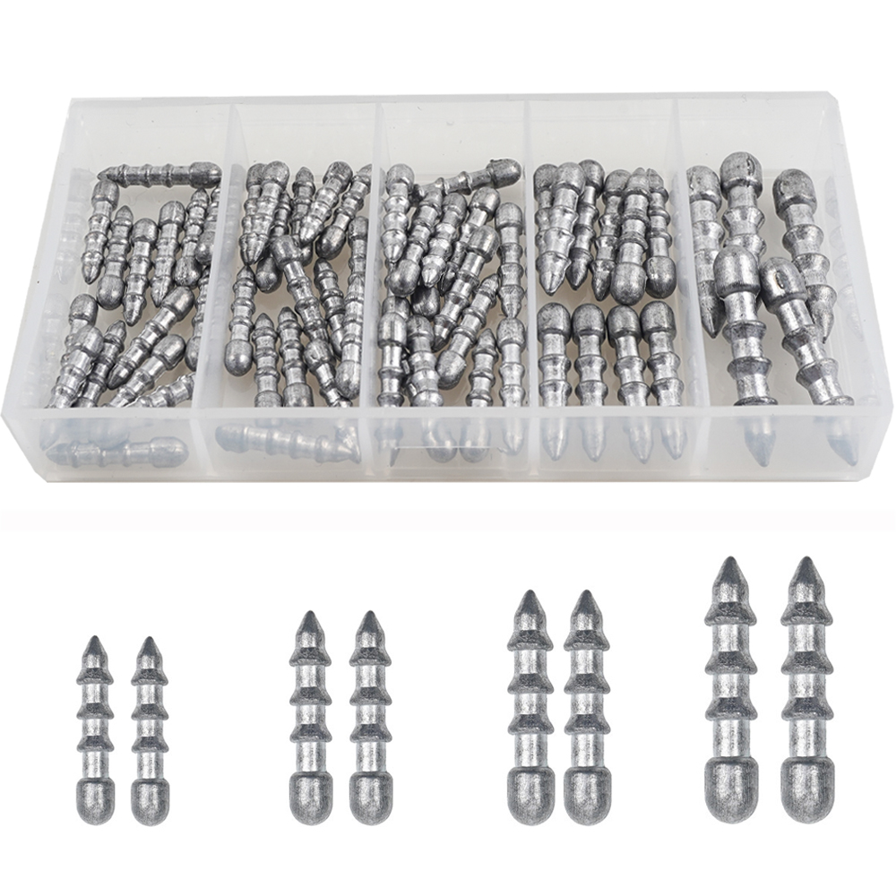 Fishing Lure Accessories - 60PCS Nail weights Worm Fishing sinkers