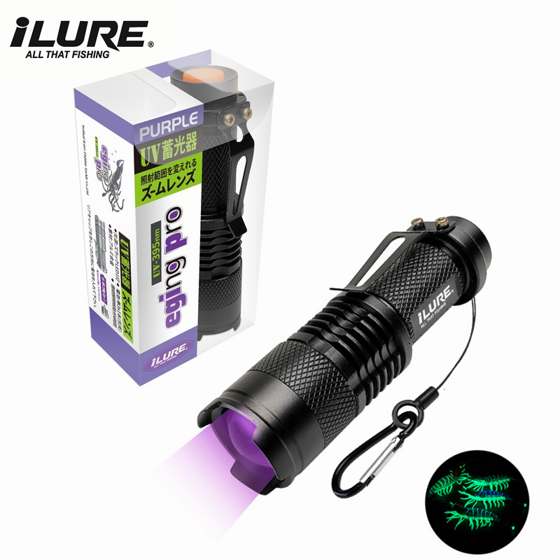 Fishing Lure Jig - Mini UV Flashlight 395nm Ultraviolet Fishing
