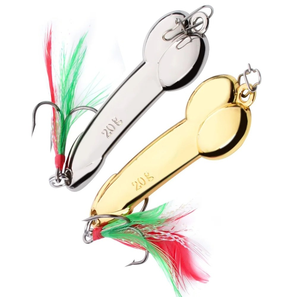 Fishing Lure Spoon - Metal Spoon Penis Shape Fishing Lures