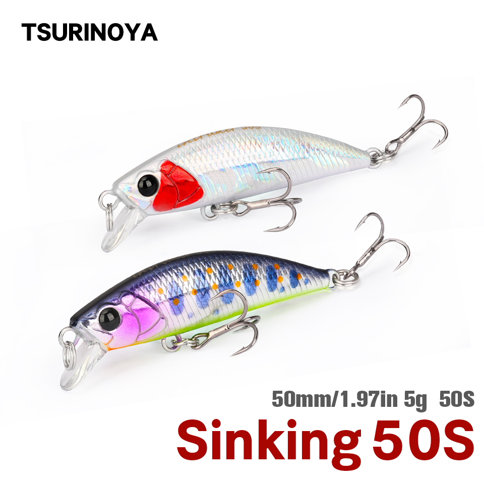 Fishing Lure Jerkbait - TSURINOYA 50S NEW COLOR 5cm 5g