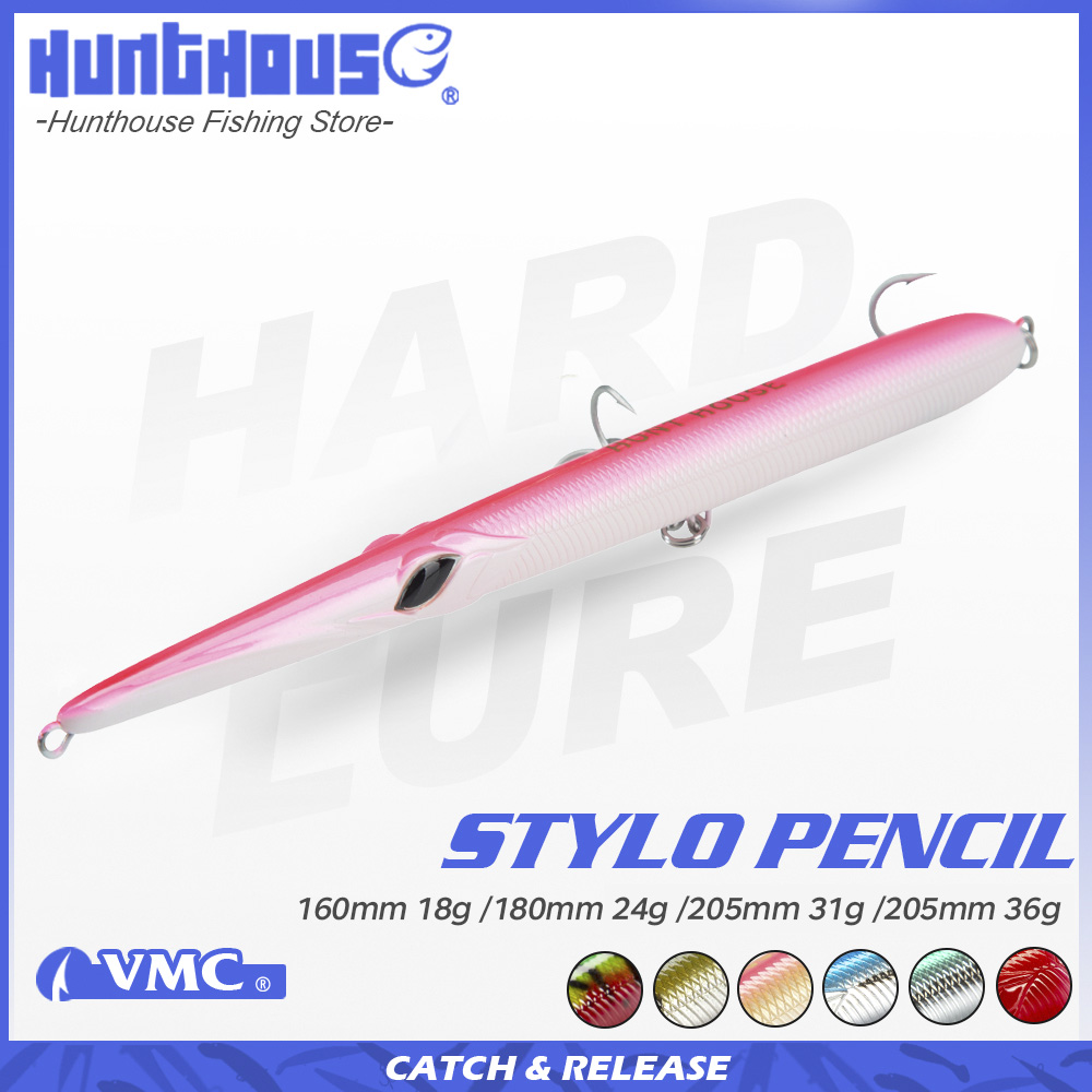 Fishing Lure Topwater - Hunthouse Stylo 160/180/205mm 18/24/31/36gSpinning Leurre Stickbait