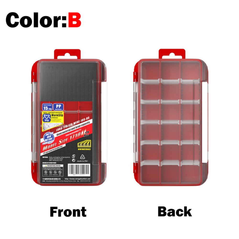 Fishing Lure Jig - Fishing Tackle 2 Layer Fishhooks Container