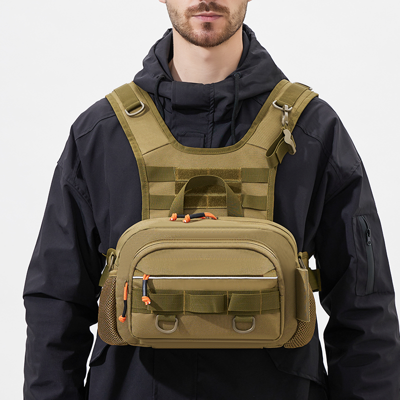 Fishing Lure Box - Men Chest Bag Tactical Fishing Backpack