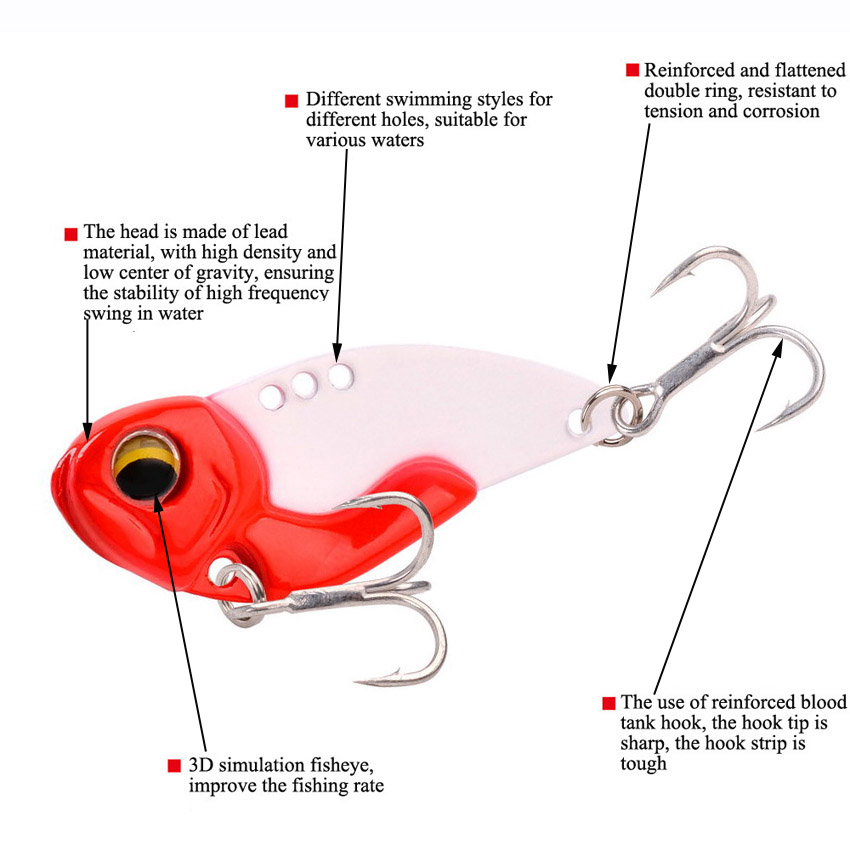 6pcs Metal VIB Fishing Lures 7 - Fishing Lure Blade Bait ulasan dan harga
