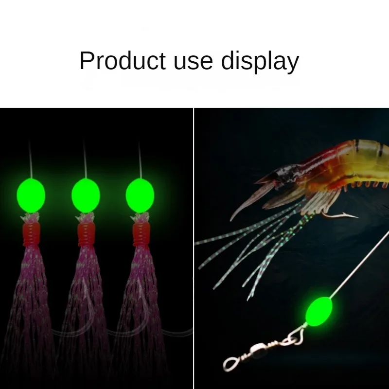100pcs/lot Oval Night Luminous - Fishing Lure Accessories ulasan dan harga