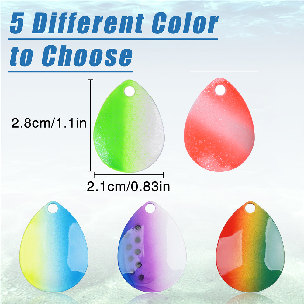 25Pcs fishing lures spinnerbai - Fishing Lure Blade Bait ulasan dan harga