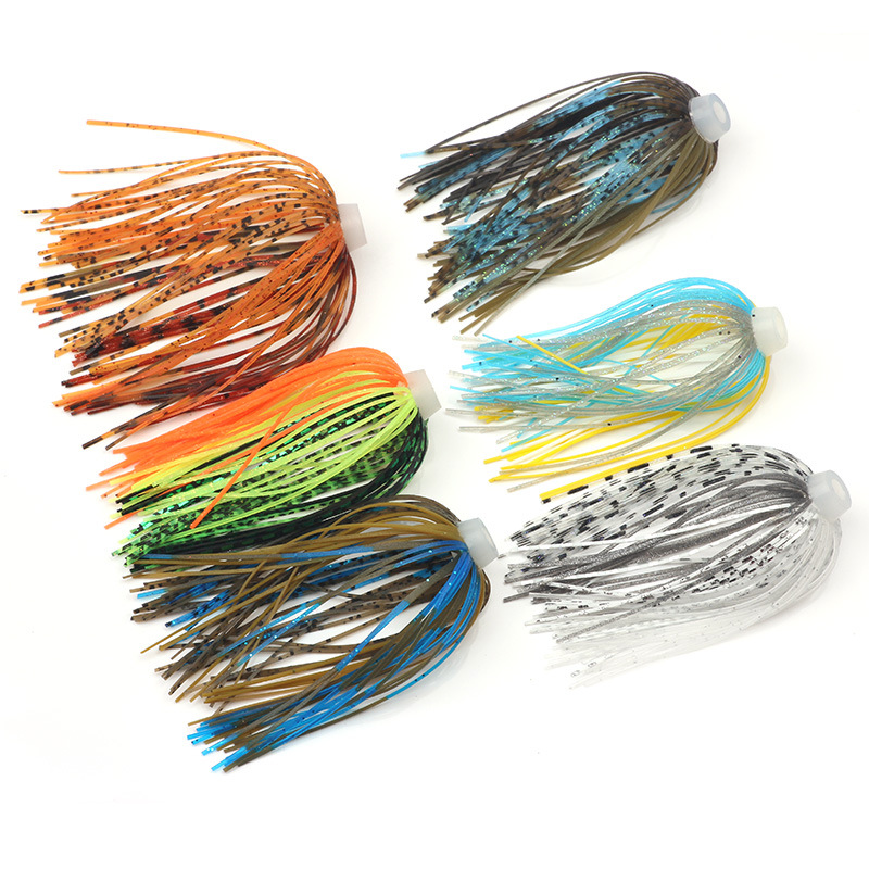 5 pcs/lot 88 Strands 64mm Sili - Fishing Lure Buzzbait ulasan dan harga