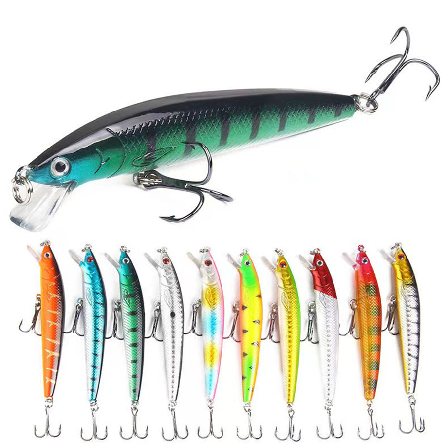 10PCS Jerkbait Minnow Swimbait - Fishing Lure Jerkbait ulasan dan harga