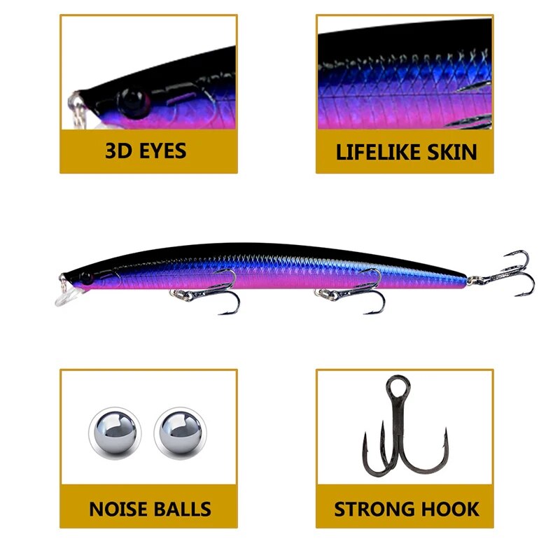 Minnow Fishing Lure Laser Hard - Fishing Lure Crankbait ulasan dan harga
