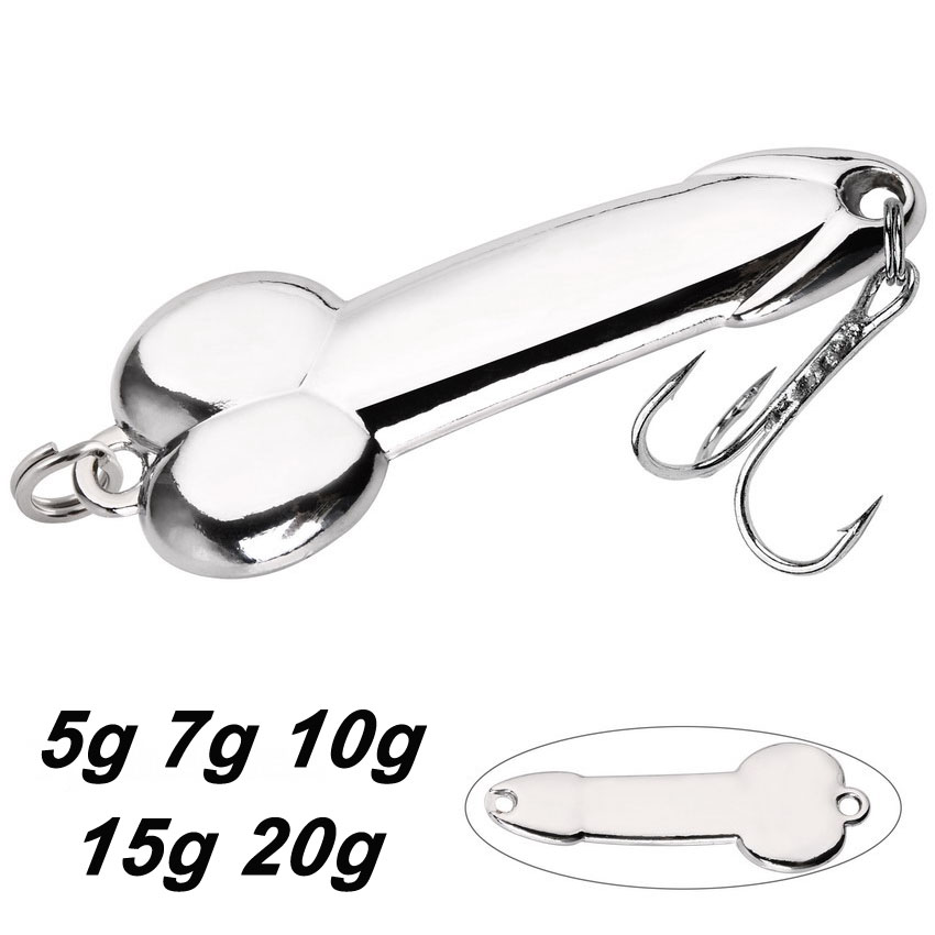Metal Spoon Penis Shape Fishin - Fishing Lure Spinnerbait ulasan dan harga