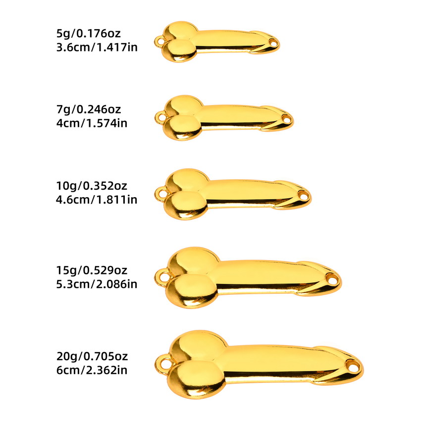Metal Spoon Penis Shape Fishin - Fishing Lure Spinnerbait ulasan dan harga