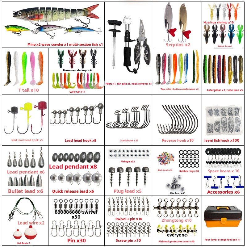 Large Four-Layer Outdoor Fishi - Fishing Lure Box ulasan dan harga
