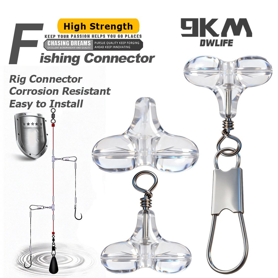 9KM T Shape Fishing Cross Bead - Fishing Lure Accessories ulasan dan harga