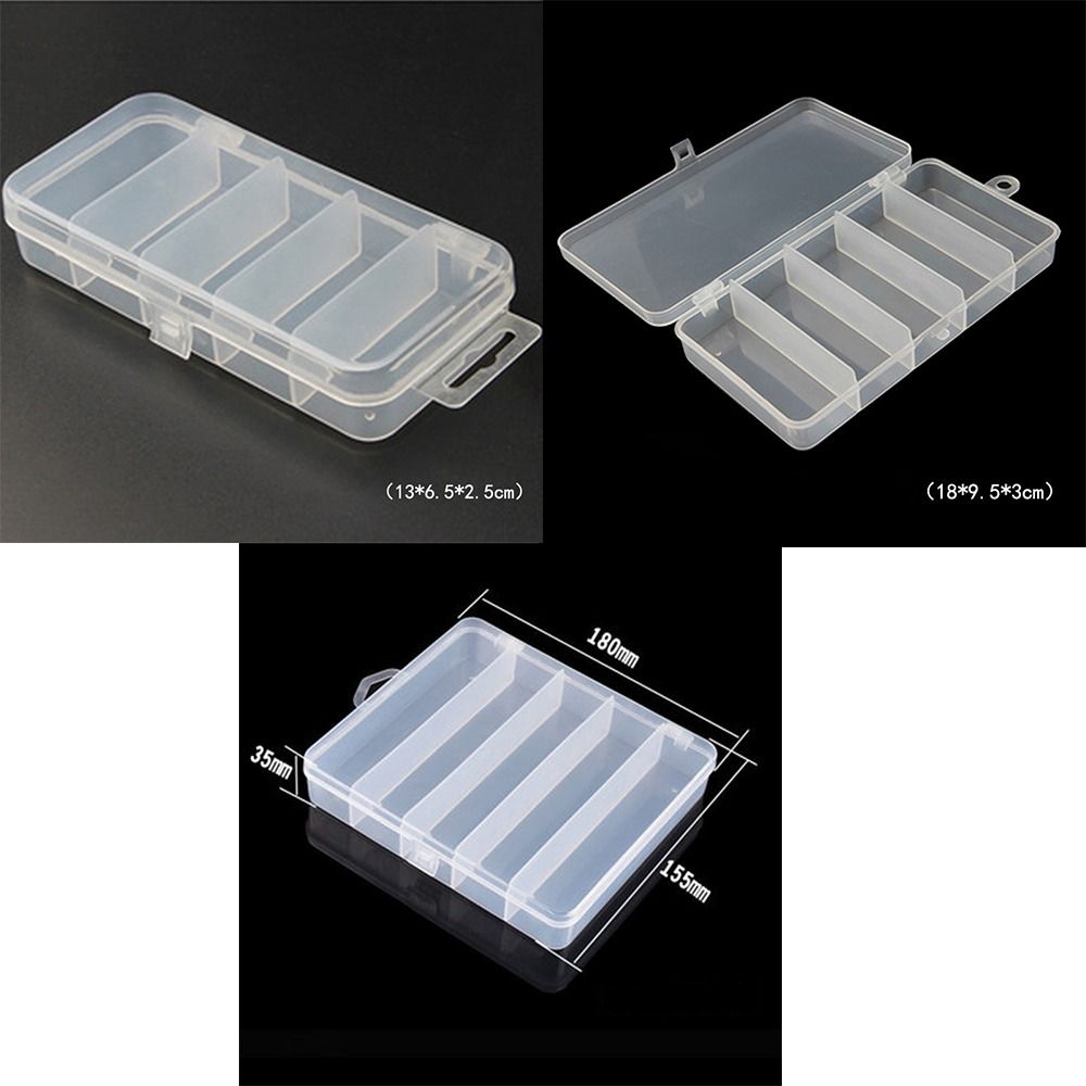 1/3pcs 3 Sizes of Plastic Fish - Fishing Lure Box ulasan dan harga