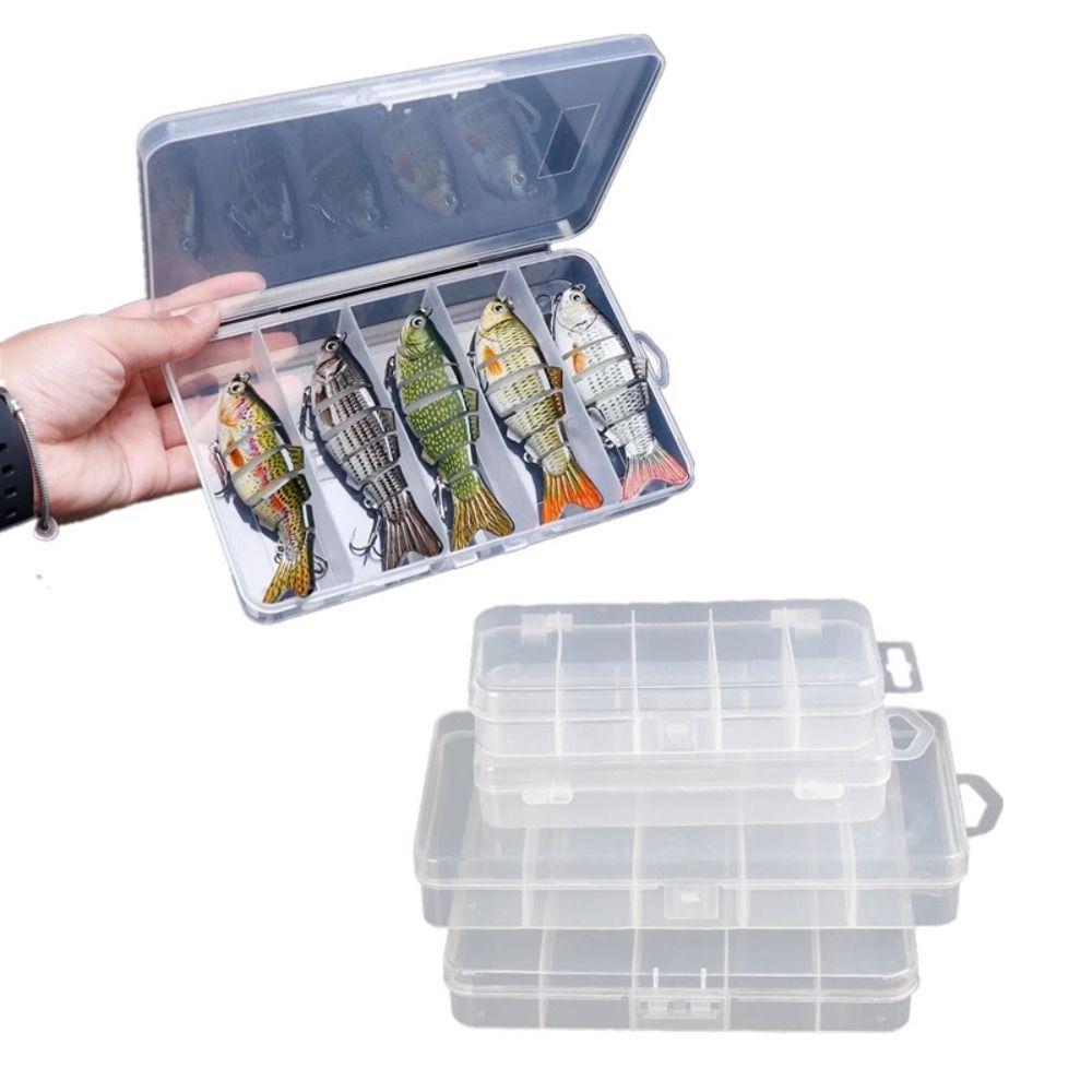 1/3pcs 3 Sizes of Plastic Fish - Fishing Lure Box ulasan dan harga