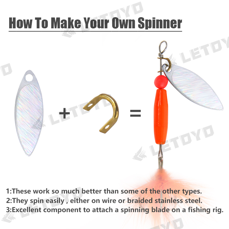 LETOYO 100pcs Folded Clevises  - Fishing Lure Spinnerbait ulasan dan harga