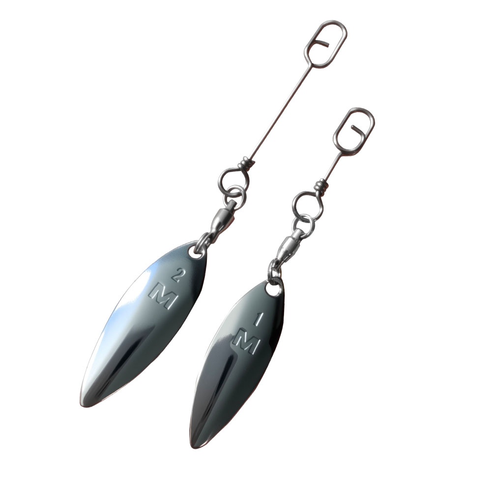 10pcs Willowleaf Blades Spinne - Fishing Lure Blade Bait ulasan dan harga