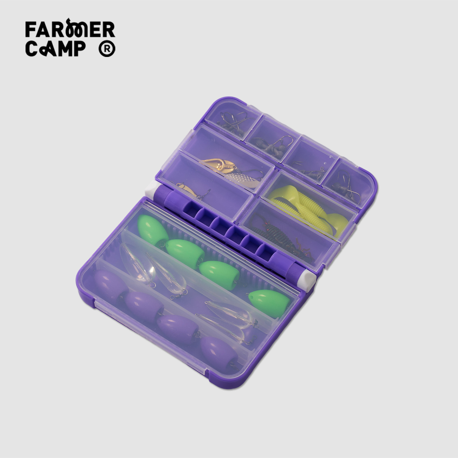 Portable Double Layer Fishing  - Fishing Lure Spoon ulasan dan harga