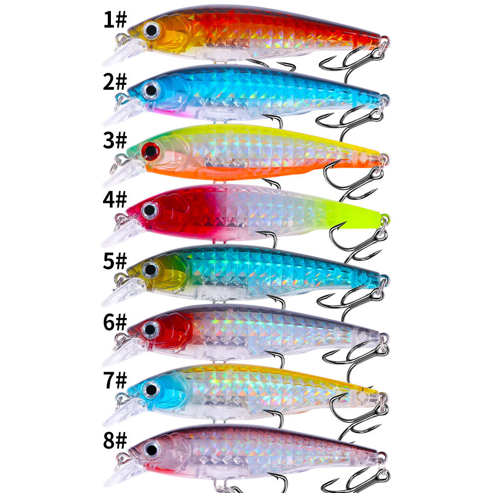 1pc Minnow fishing lure set 9c - Fishing Lure Jerkbait ulasan dan harga