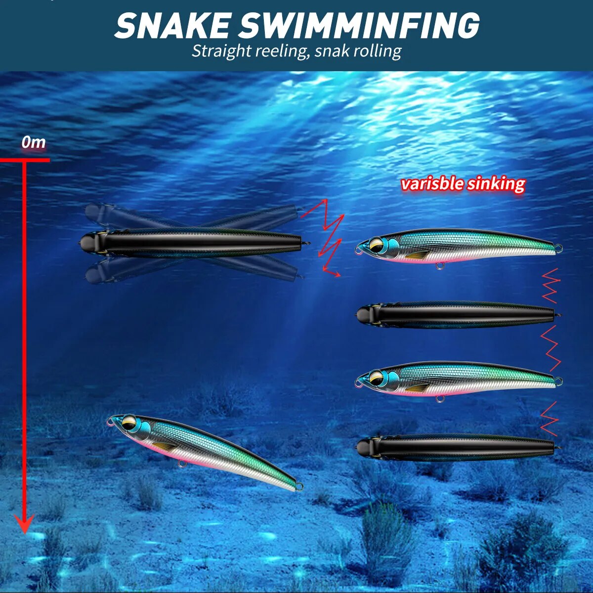 Sinking Pencil Fishing Lures 1 - Fishing Lure Buzzbait ulasan dan harga