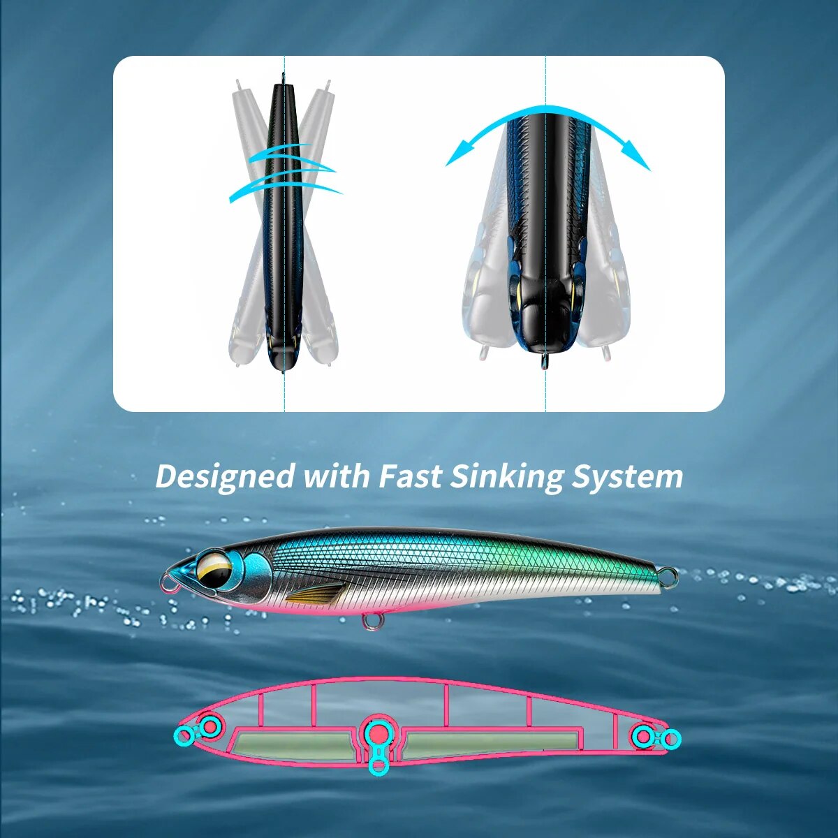 Sinking Pencil Fishing Lures 1 - Fishing Lure Buzzbait ulasan dan harga