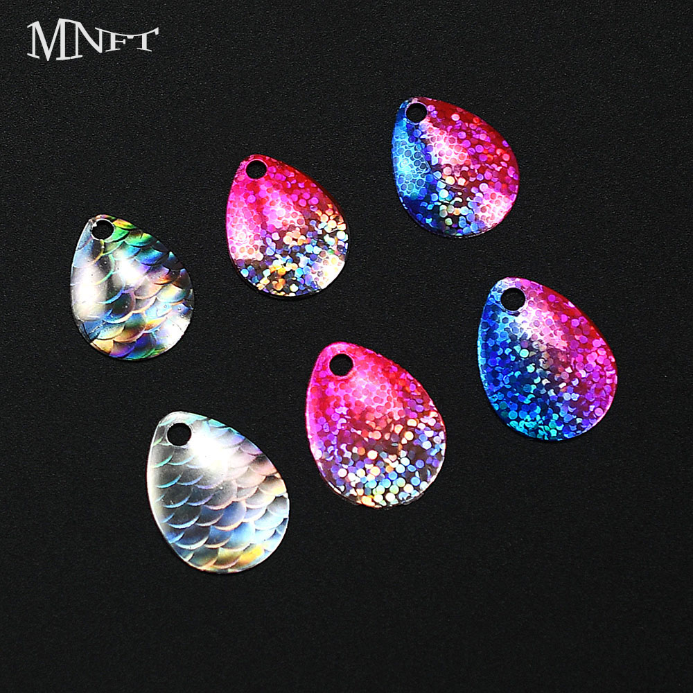 6Pcs Iridescent Fish Scale Spo - Fishing Lure Blade Bait ulasan dan harga