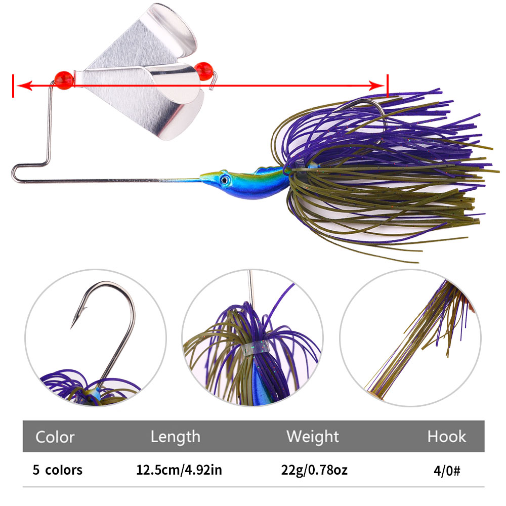 22g Buzzbait Fishing Lure with - Fishing Lure Blade Bait ulasan dan harga