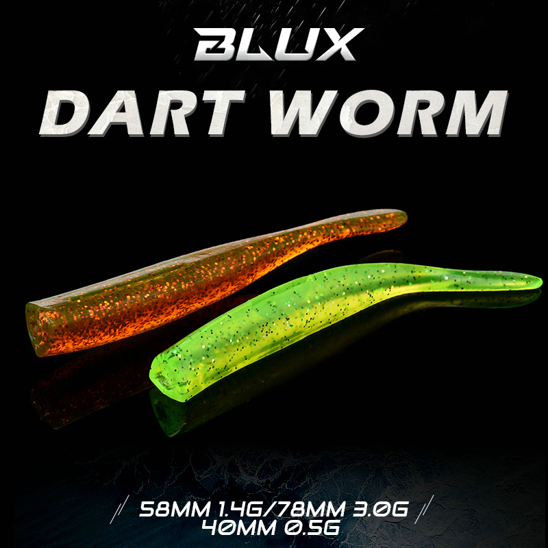 BLUX New Dart Worm Soft Bait 5 - Fishing Lure Soft Plastic ulasan dan harga