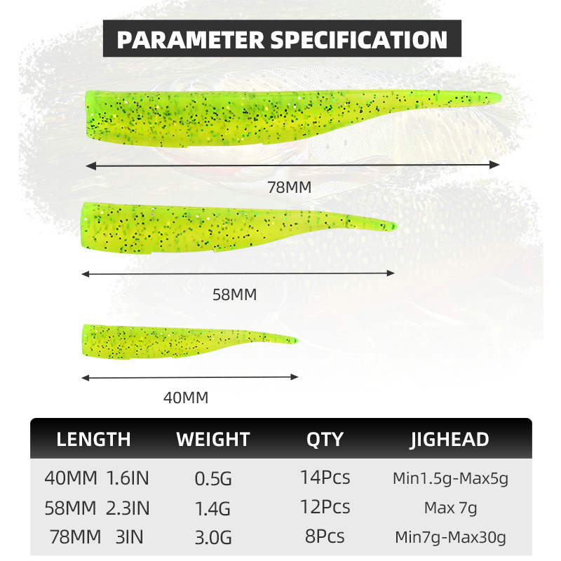 BLUX New Dart Worm Soft Bait 5 - Fishing Lure Soft Plastic ulasan dan harga
