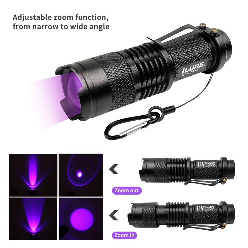 Mini UV Flashlight 395nm Ultra - Fishing Lure Jig ulasan dan harga