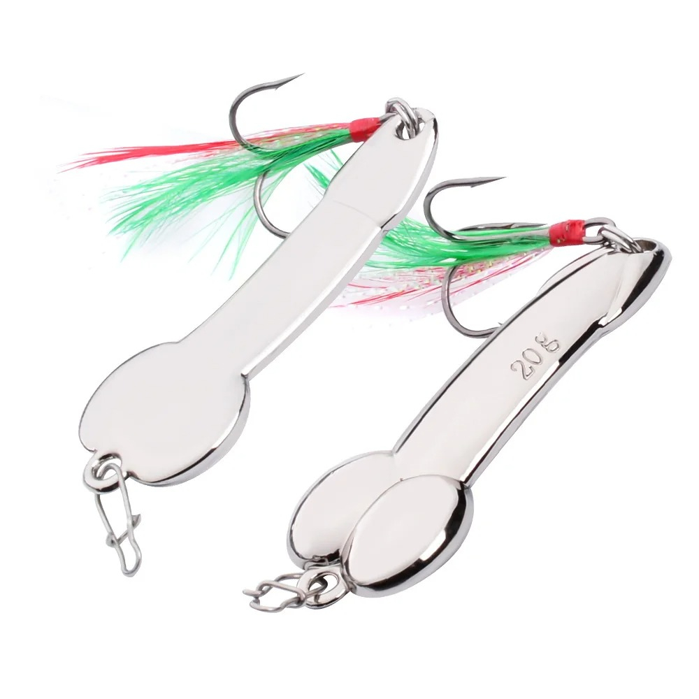Metal Spoon Penis Shape Fishin - Fishing Lure Spoon ulasan dan harga