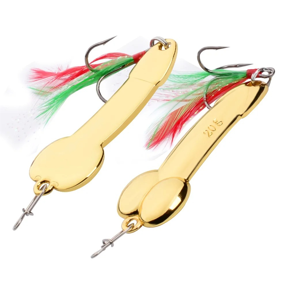 Metal Spoon Penis Shape Fishin - Fishing Lure Spoon ulasan dan harga