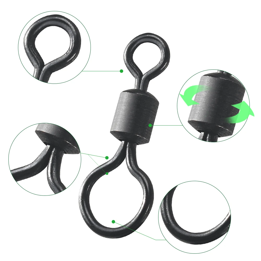 100pcs Carp Fishing Swivel Big - Fishing Lure Accessories ulasan dan harga