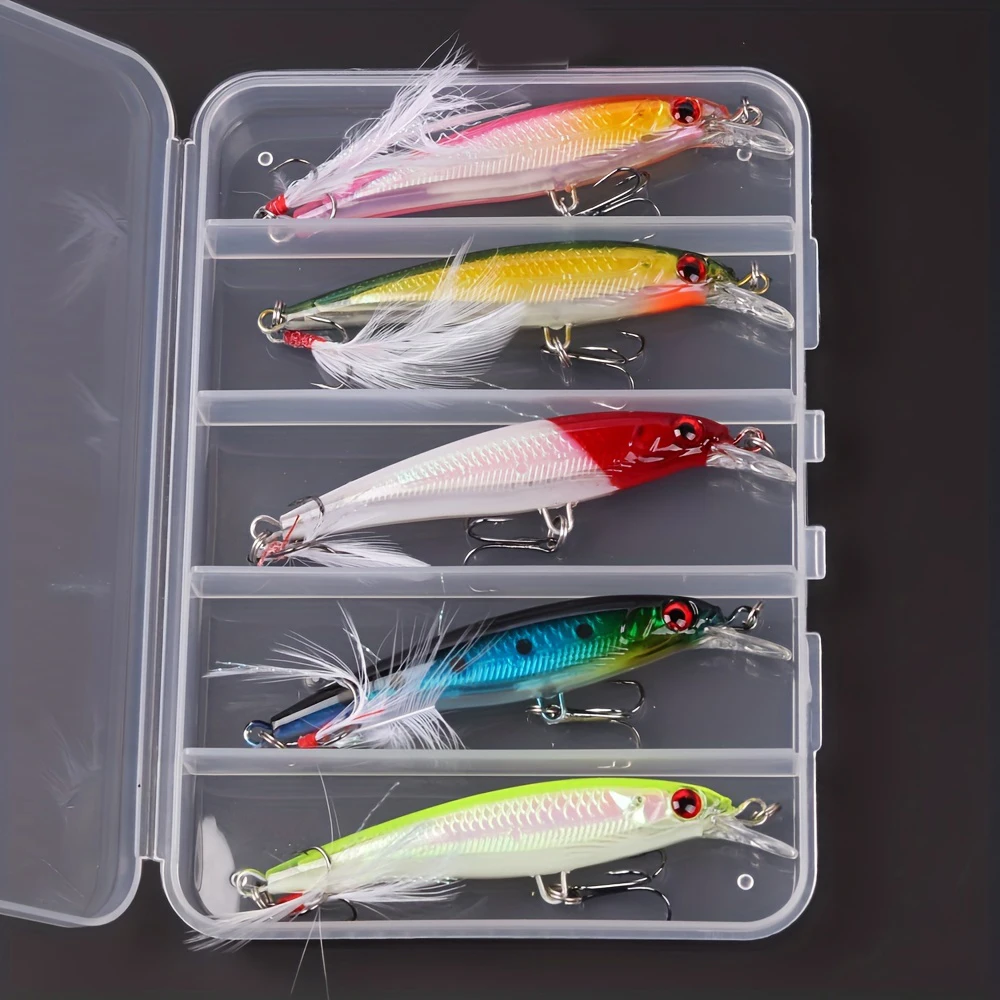 5pcs/box Laser 3D Eyes Bionic  - Fishing Lure Box ulasan dan harga