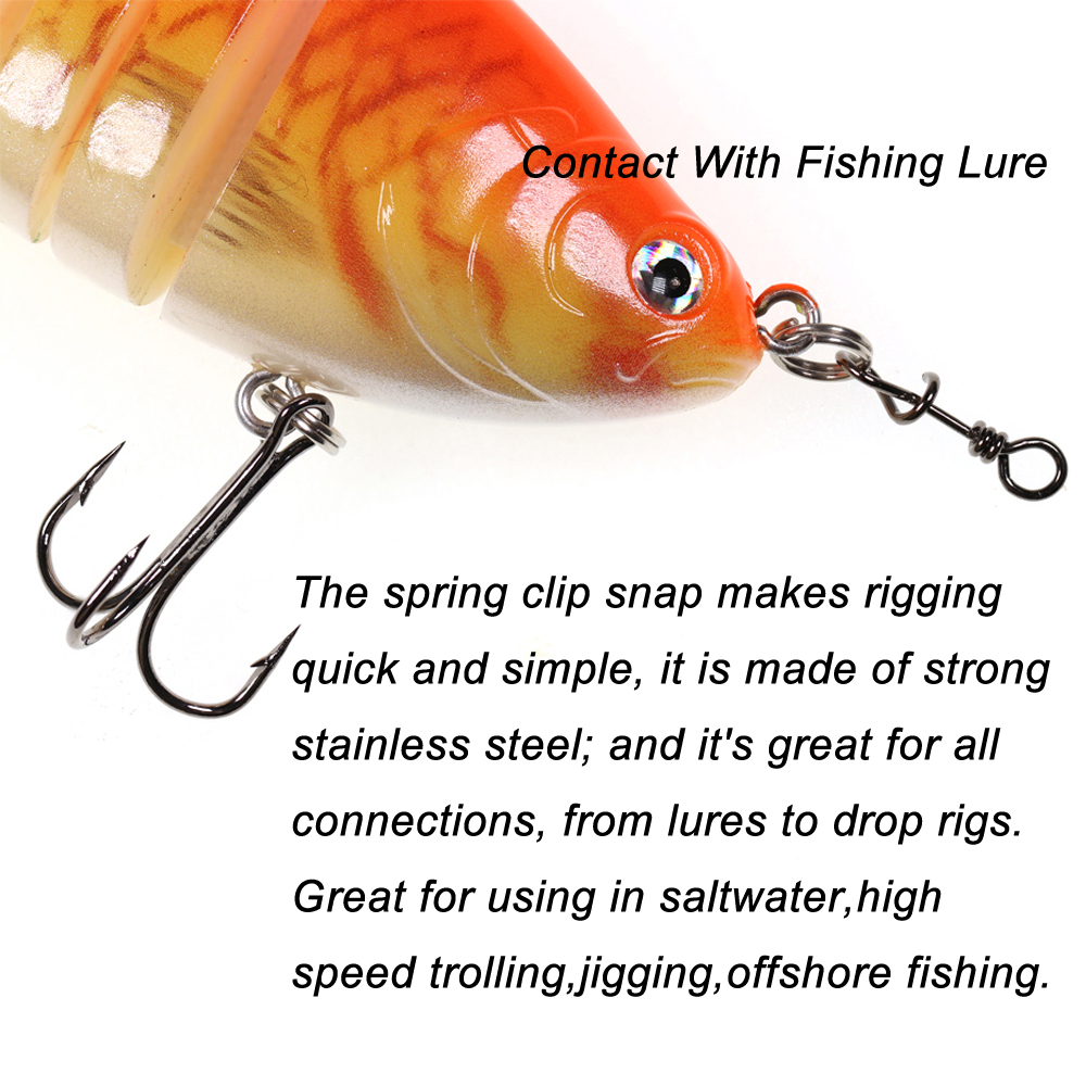 Bimoo 50pcs Stainless Steel Qu - Fishing Lure Accessories ulasan dan harga