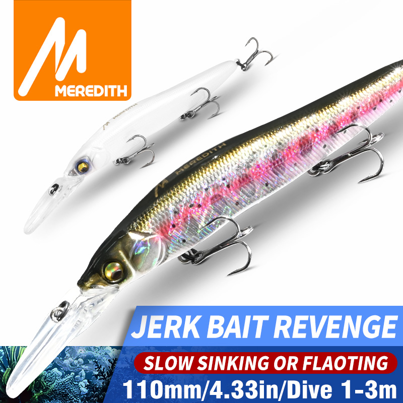 MEREDITH Minnow Wobbler Fishin - Fishing Lure Jerkbait ulasan dan harga