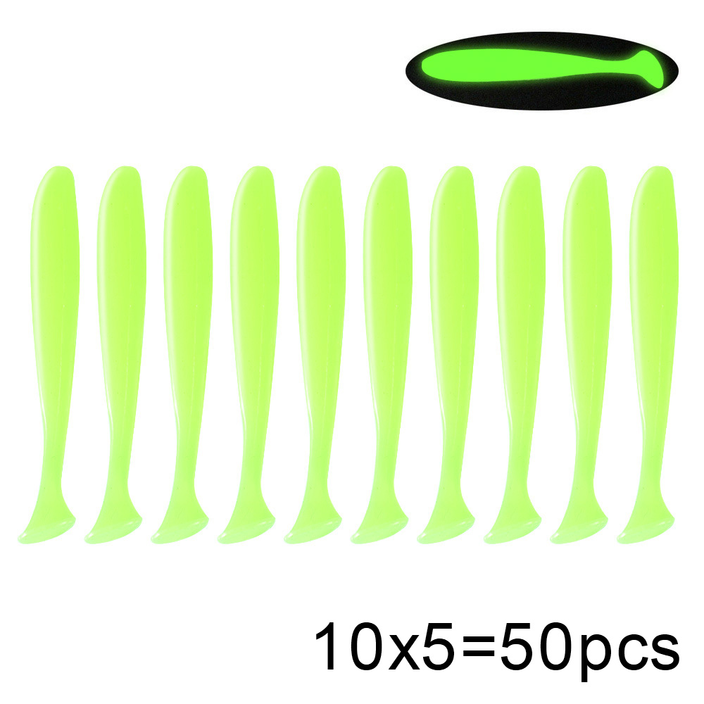 QXO 50 Pcs/Lot Swimbait Soft L - Fishing Lure Soft Plastic ulasan dan harga