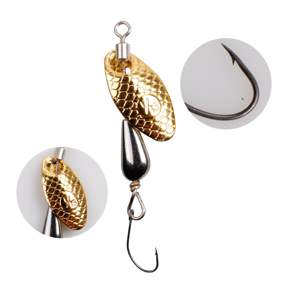 2Pcs Spinner Spoon Metal Bait  - Fishing Lure Swimbait ulasan dan harga