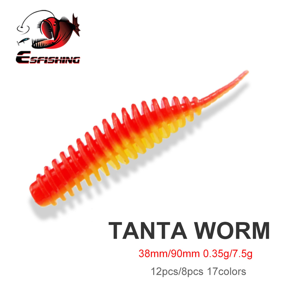ESFISHING Fishing Worm Bait Lu - Fishing Lure Swimbait ulasan dan harga