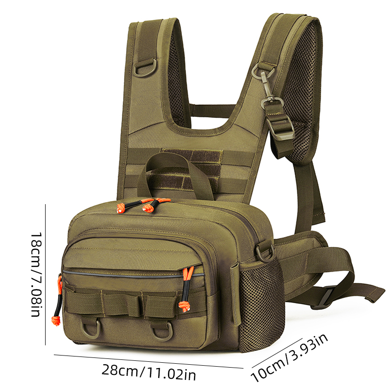 Men Chest Bag Tactical Fishing - Fishing Lure Box ulasan dan harga