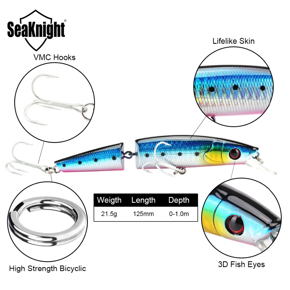 SeaKnight Minnow SK041 Jointed - Fishing Lure Popper ulasan dan harga