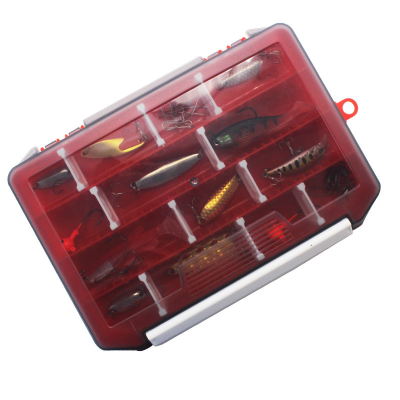 Six color single-layer inserte - Fishing Lure Box ulasan dan harga
