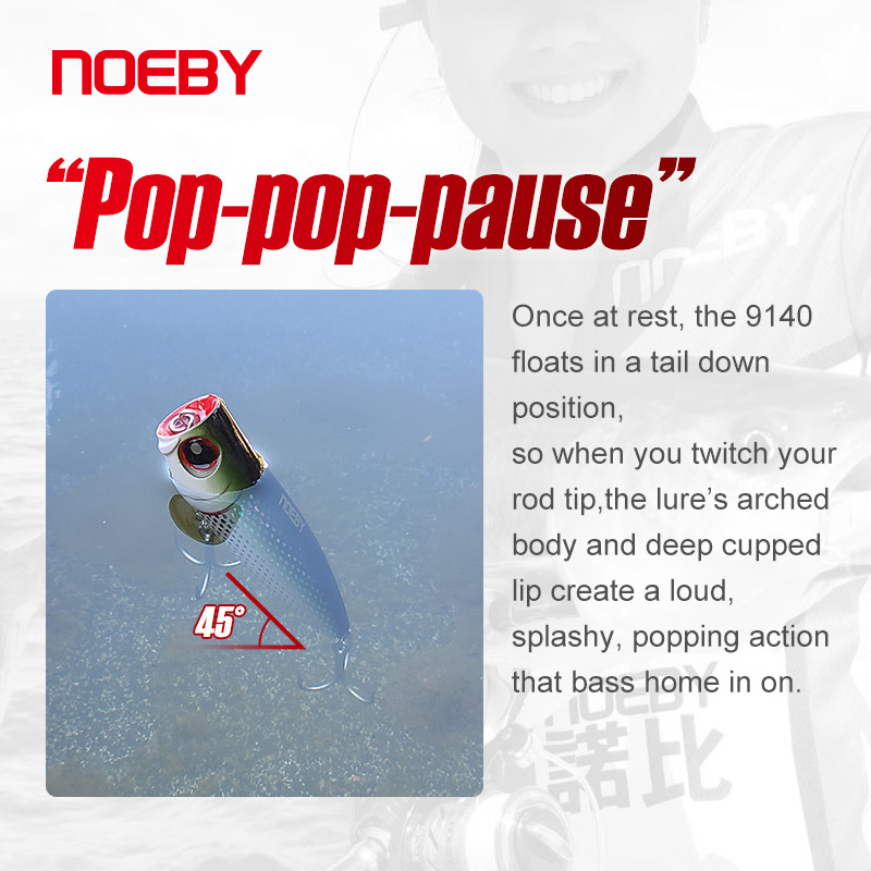 Noeby 105mm 24g Topwater Poppe - Fishing Lure Popper ulasan dan harga