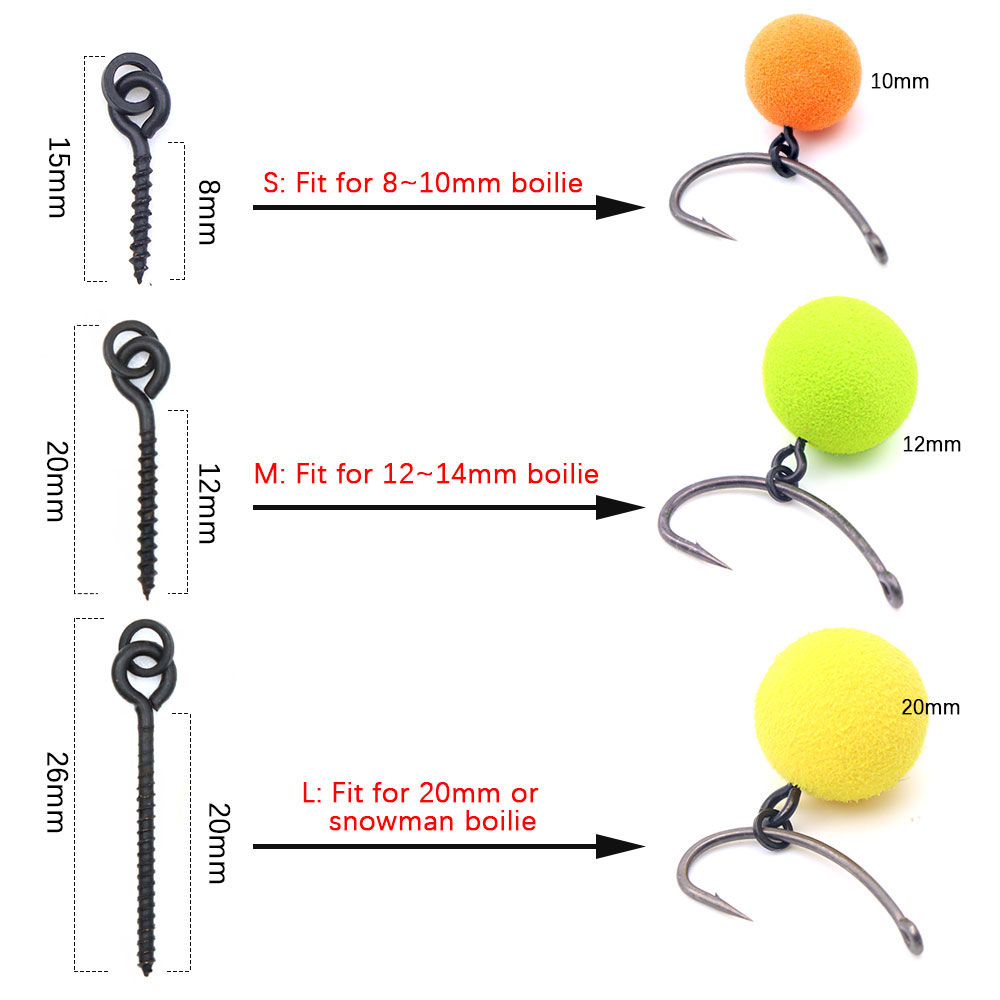 20pcs Carp Fishing Boilie Clip - Fishing Lure Accessories ulasan dan harga