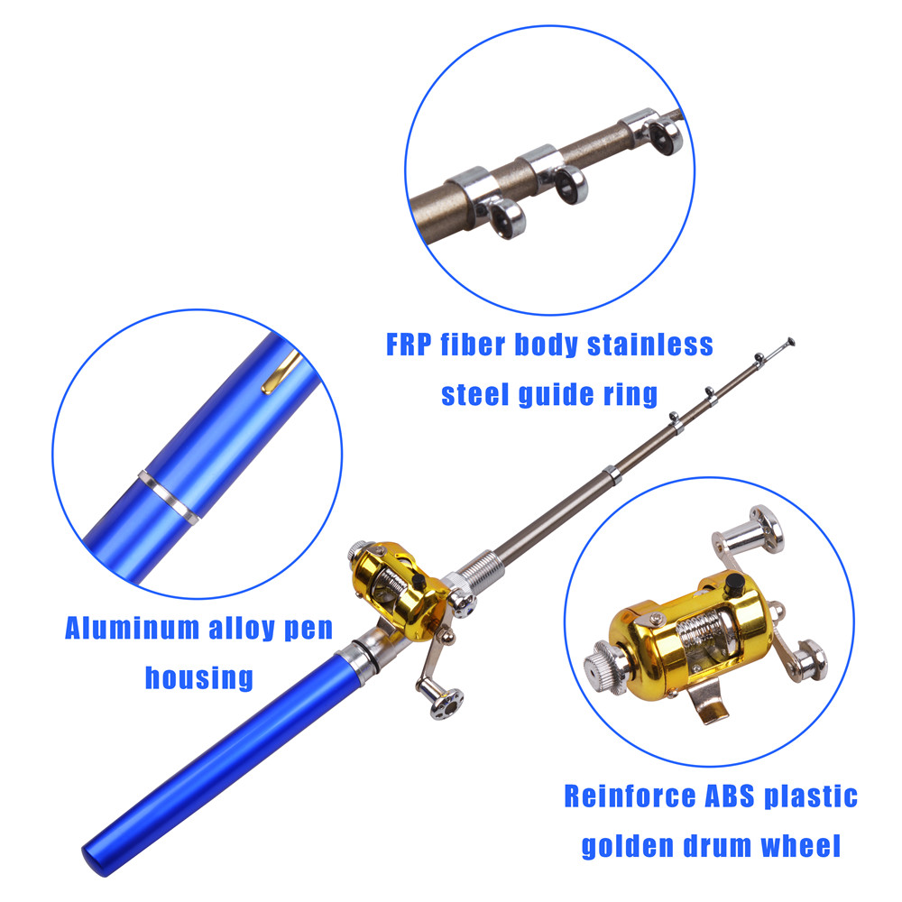 Mini ice fishing rod Combo wit - Fishing Lure Jig ulasan dan harga