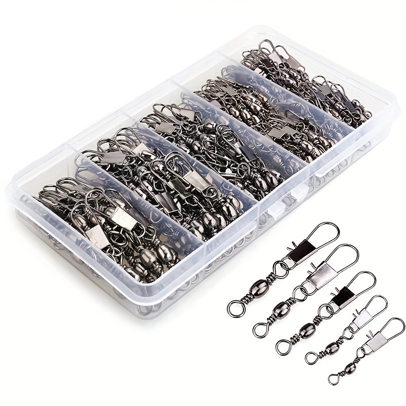 50/200pcs Barrel Snap Swivel F - Fishing Lure Accessories ulasan dan harga