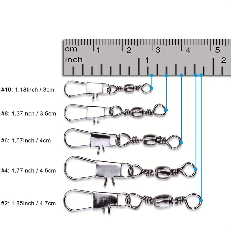 50/200pcs Barrel Snap Swivel F - Fishing Lure Accessories ulasan dan harga